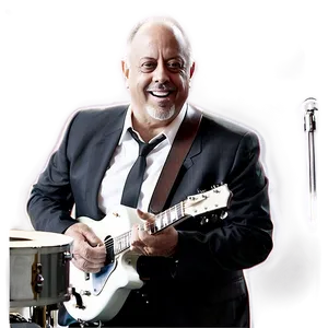 Black And White Billy Joel PNG 06252024 PNG