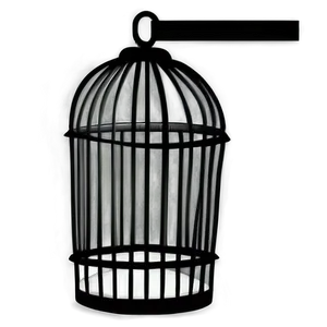Black And White Bird Cage PNG Nwt42 PNG