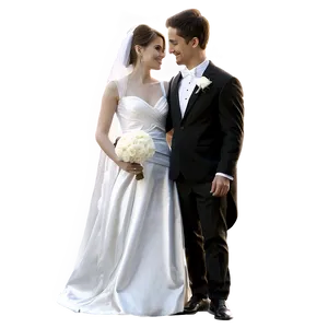 Black And White Bride And Groom PNG 06262024 PNG