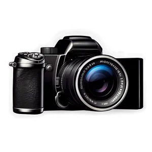 Black And White Camera Logo PNG Bin PNG