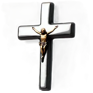 Black And White Catholic Cross PNG Gxl86 PNG