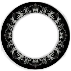 Black And White Circle Frame PNG Gwb PNG