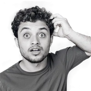Black And White Confused Meme PNG 14 PNG