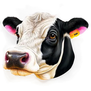 Black And White Cow Head Png 12 PNG image