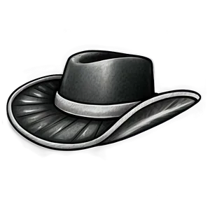 Black And White Farmer Hat Sketch Png 14 PNG image