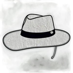 Black And White Farmer Hat Sketch Png Rnc PNG image