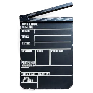 Black And White Film Slate Png Ehk38 PNG image