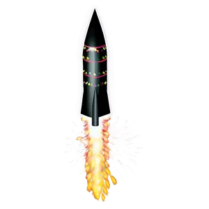 Black And White Firework Rocket PNG 67 PNG