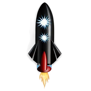 Black And White Firework Rocket PNG 93 PNG