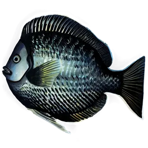 Black And White Fish Transparent PNG 05262024 PNG