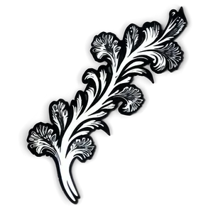 Black And White Flourish Png Nfu39 PNG image