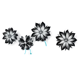 Black And White Flower Sketch Png Etj54 PNG image
