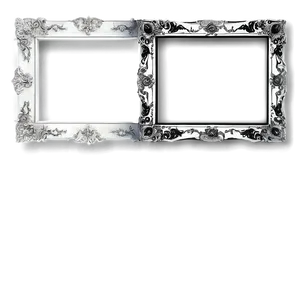 Black And White Frame Design Png Het35 PNG image