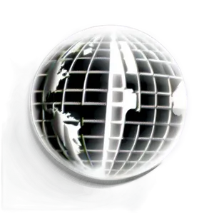 Black And White Globe Clipart Png 06282024 PNG image