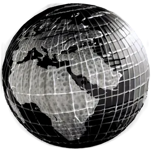 Black And White Globe For Education PNG Aka41 PNG