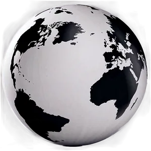 Black And White Globe In High Resolution PNG 13 PNG