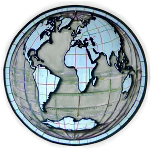 Black And White Globe Tattoo Design PNG Gvi97 PNG