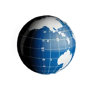 Black And White Globe With Latitude And Longitude PNG 06282024 PNG
