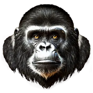 Black And White Gorilla Png Cgf PNG image