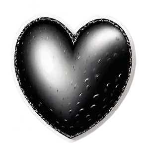 Black And White Heart Clipart PNG 99