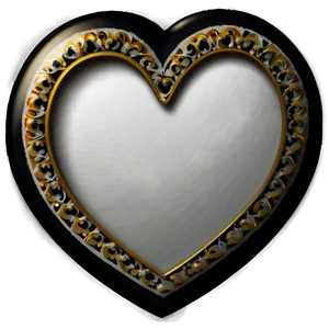 Black And White Heart Clipart Png Kvw PNG image