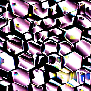 Black And White Honeycomb PNG 36