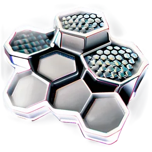 Black And White Honeycomb PNG Uqi