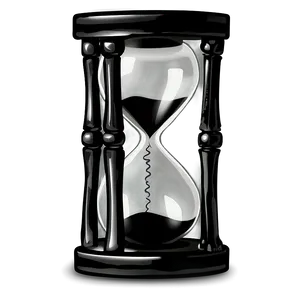 Black And White Hourglass PNG Jky PNG