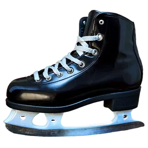 Black And White Ice Skate PNG 06212024 PNG