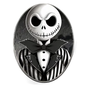 Black And White Jack Skellington PNG Gjg PNG