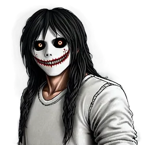 Black And White Jeff The Killer Png 06252024 PNG image