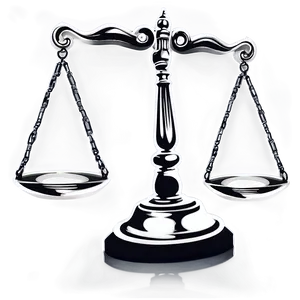 Black And White Justice Scale PNG Hgw2 PNG