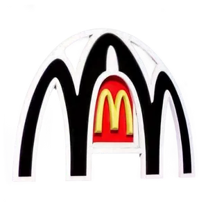 Black And White Mcdonald's Logo Png Qel79 PNG image
