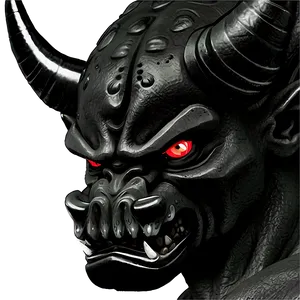 Black And White Oni Art Png Iyb14 PNG image