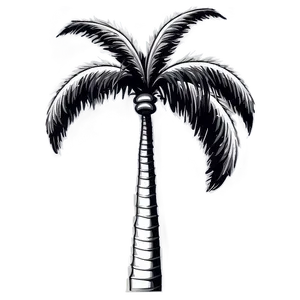 Black And White Palm Tree Emoji PNG 90 PNG