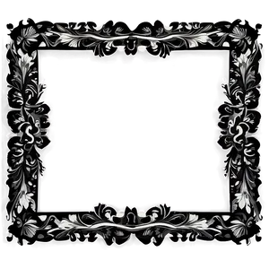 Black And White Photo Border Png 06262024 PNG image