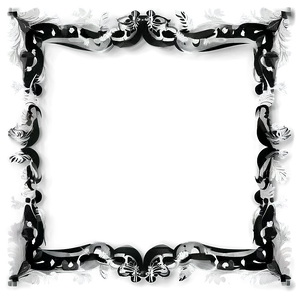 Black And White Photo Border Png Wfb17 PNG image