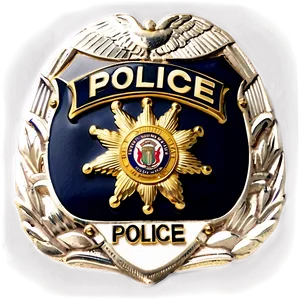 Black And White Police Badge Png 05252024 PNG image