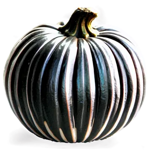 Black And White Pumpkin Silhouette PNG Ums57 PNG