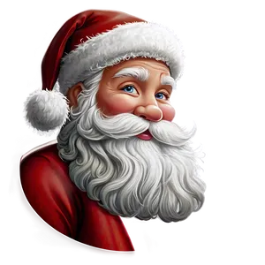 Black And White Santa Clipart Png Khn PNG image