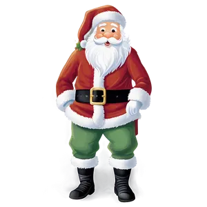 Black And White Santa Clipart Png Tnc66 PNG image