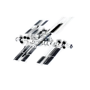 Black And White Sketch Of Iss PNG 06282024 PNG