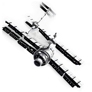 Black And White Sketch Of Iss PNG Urh84 PNG