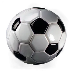Black And White Soccer Ball PNG 04292024