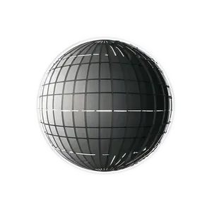 Black And White Spinning Globe PNG 06282024