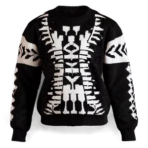 Black And White Sweater PNG Ekg