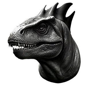 Black And White T Rex Head PNG Qwt51 PNG