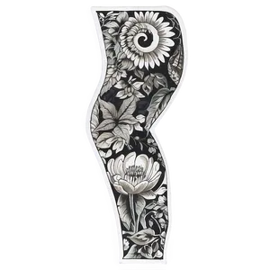 Black And White Tattoo Sleeve Png Gjo PNG image