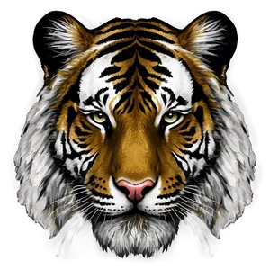 Black And White Tiger Sketch Png Mtj PNG image