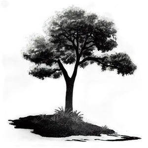 Black And White Tree In Urban Landscape PNG Rum88 PNG